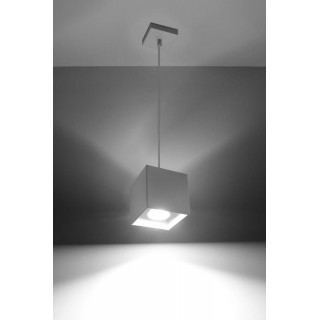 Pendant lamp QUAD 1 white gaismeklis