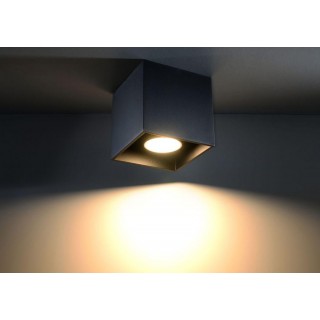 Ceiling lamp QUAD 1 black gaismeklis
