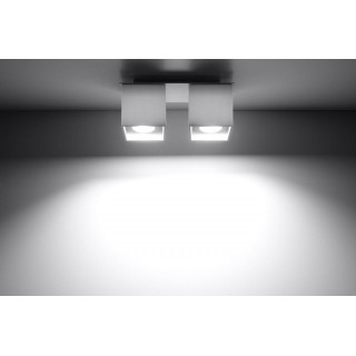 Ceiling lamp QUAD 2 white gaismeklis