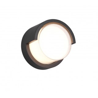 Trio-Lighting OUTDOOR Puno LED round matt black sienas lampa