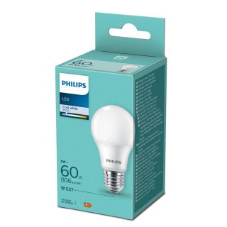 Philips LED 8W (60W) A60 E27 4000K matēta spuldze 8719514257580