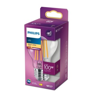 Philips LED Classic 10.5W (100W) 2700K Clear spuldze 1521lm 8718699763015