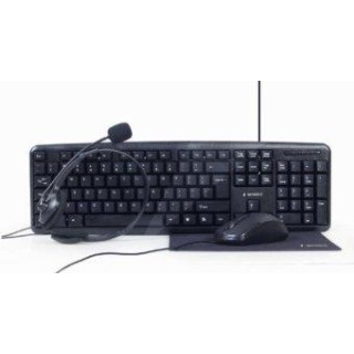 Gembird 4-in-1 Kit Keyboard + Mouse + Headphones + Mouse Pad