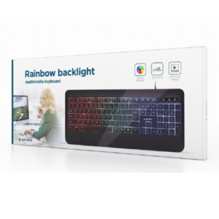 Gembird Slim "Rainbow" Keyboard