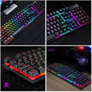 T-WOLF T20 Wired Gaming Keyboard RGB (EN)