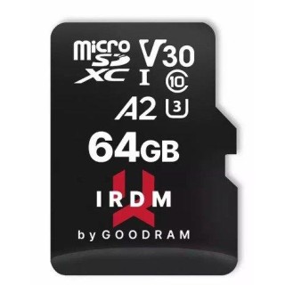 Goodram 64GB  IRDM MicroSDXC Карта памяти + Адаптер