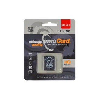 Imro Memory Card microSDHC / 8GB / cl. 4 + Adapter