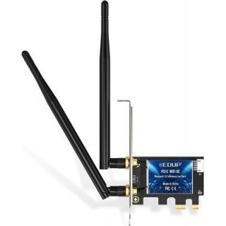 EDUP EP-9651 Wi-Fi 6E PCIE Network Card / AX3000 / Intel AX210 / Bluetooth 5.2