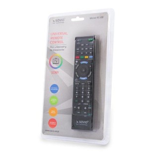 Savio RC-08 Universal Remote For Sony TV Black