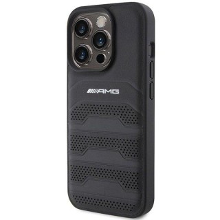 AMG Leather Debossed Lines Back Case for Apple iPhone 15 Pro Max