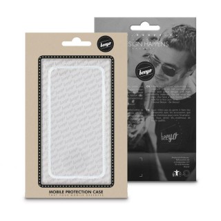 Beeyo Diamond Frame Silicone Back Case For Samsung A310 Galaxy A3 (2016) Transparent - White