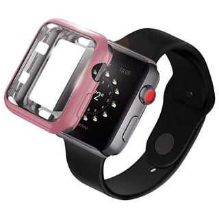 Dux Ducis Premium Silikona Maciņš Priekš Apple Watch 4 44 mm Rozā + Dāvana