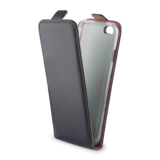 GreenGo Sligo Case Vertical Flip Case For Samsung G925 Galaxy S6 Edge Black-Pink