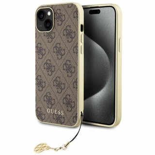 Guess 4G Charms Collection Back Case Aizsargapvalks Priekš Apple iPhone 15 Plus
