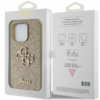 Guess Fixed Glitter Big 4G Case for Apple iPhone 15 Pro