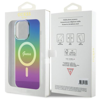 Guess  IML MagSafe Iridescent Case Aizsargapvalks Priekš Apple iPhone 15 Pro