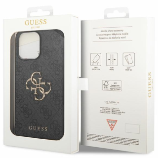 Guess PU Leather 4G Metal Logo Case for Apple iPhone 15 Pro Max