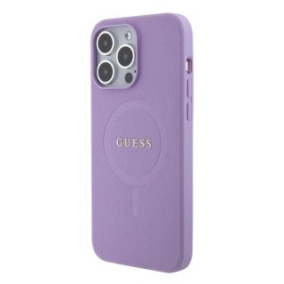 Guess Saffiano MagSafe Back Case Aizsargapvalks Priekš Apple iPhone 15 Pro