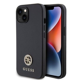 Guess Strass Metal Logo Back Case Aizsargapvalks Priekš Apple iPhone 15 Plus