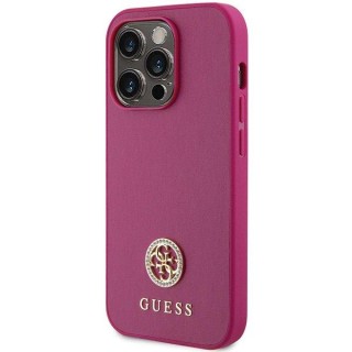 Guess Strass Metal Logo Back Case for Apple iPhone 15 Pro Max