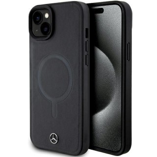 Mercedes Smooth Leather MagSafe Back Case Aizsargapvalks Priekš Apple iPhone 15