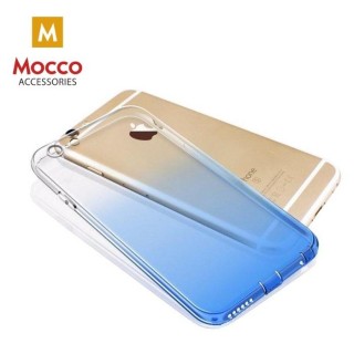 Mocco Gradient Back Case Silicone Case With gradient Color For Samsung G955 Galaxy S8 Plus Transparent - Blue