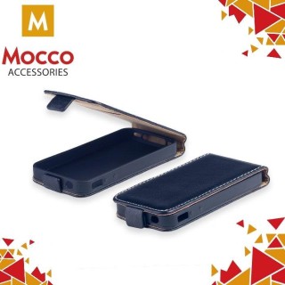Mocco Kabura Rubber Case Vertikāli Atverams Premium Eco ādas Maks Telefonam LG V10  Melns