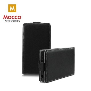 Mocco Kabura Rubber Case Vertical Opens Premium Eco Leather Mouse LG H850 G5 Black