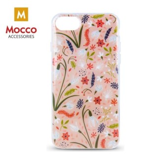 Mocco Spring Case Silicone Back Case for Samsung J415 Galaxy J4 Plus (2018) Pink ( White Snowdrop )