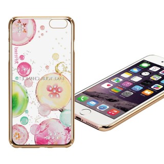X-Fitted Plastic Case With Swarovski Crystals for Apple iPhone  6 / 6S Gold / Fancy Bubble