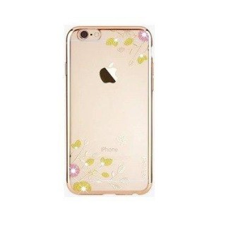 X-Fitted Plastic Case With Swarovski Crystals for Apple iPhone  6 / 6S Rose gold / Spring Blossom