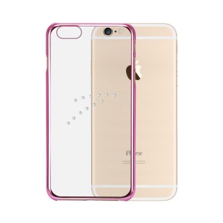 X-Fitted Plastic Case With Swarovski Crystals for Apple iPhone  6 / 6S Pink / Diamond Arrow