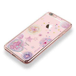 X-Fitted Plastic Case With Swarovski Crystals for Apple iPhone  6 / 6S Rose gold / Pink Dream
