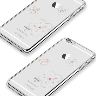 X-Fitted Пластиковый чехол С Кристалами Swarovski для Apple iPhone  6 / 6S Серебро /  Цветение