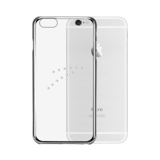 X-Fitted Plastic Case With Swarovski Crystals for Apple iPhone  6 / 6S Silver / Diamond Arrow