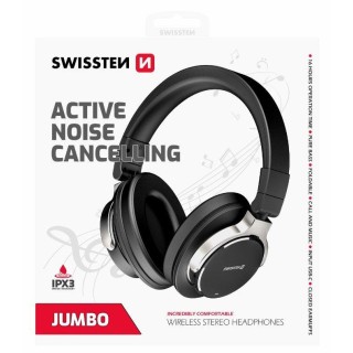 Swissten Jumbo ANC Wireless Stereo Bluetooth Headphones