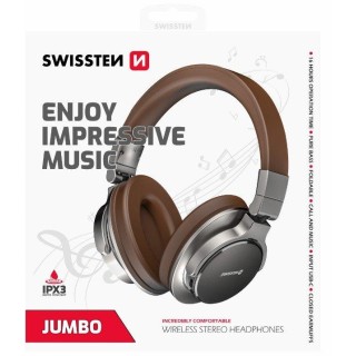 Swissten Jumbo Bluetooth Headphones with FM / AUX