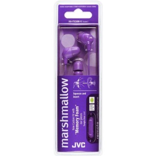 JVC HA-FX38M-P-E Marshmallow Headphones with remote & microphone Violet
