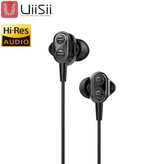 UiiSii Premium Hi-Res Oriģinālas Austiņas ar Mikrofonu un Skaļuma Regulēšanas pulti / 3.5mm / 1.2m