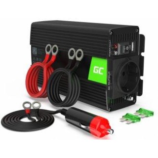 Green Cell Car Power Inverter Converter Strāvas pārveidotājs 24V to 230V / 500W / 1000W