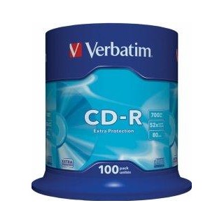 Verbatim Matricas CD-R  700MB 1x-52X Extra Protection, 100 Pack Spindle