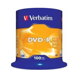 Verbatim Matricas DVD-R AZO 4.7GB 16x 100 Pack Spindle