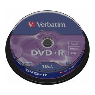 Verbatim Matricas DVD+R AZO  4.7GB 16x 10 Pack Spindle