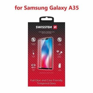 Swissten Full Face Tempered Glass Aizsargstikls Pilnam Ekrānam Samsung Galaxy A35 5G