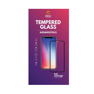 Mocco Full Face / Full Glue Tempered Glass Aizsargstikls Xiaomi Redmi 10C / Redmi 12C / Poco C40 Melns