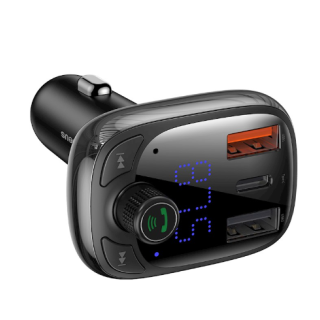 Baseus S-13 Auto Lādētājs FM / MP3 / Bluetooth