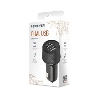 Forever LA-03 Car Charger USB 2.4A / USB QC 3.0