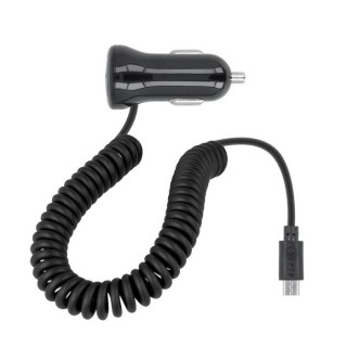 Forever M-01 Car charger whit micro USB cable and LED indicator / 1,5m Black