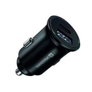 Swissten 30W iPhone / iPad Metal Car Charger Adapter with 20W Power Delivery USB-C 10W USB