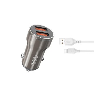 XO CC48 Автомобильное зарядное устройство + кабель USB-C